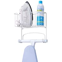 mDesign soporte para mesa de planchar - Mueble de planchado para plancha- tabla y productos de limpieza - Armario…